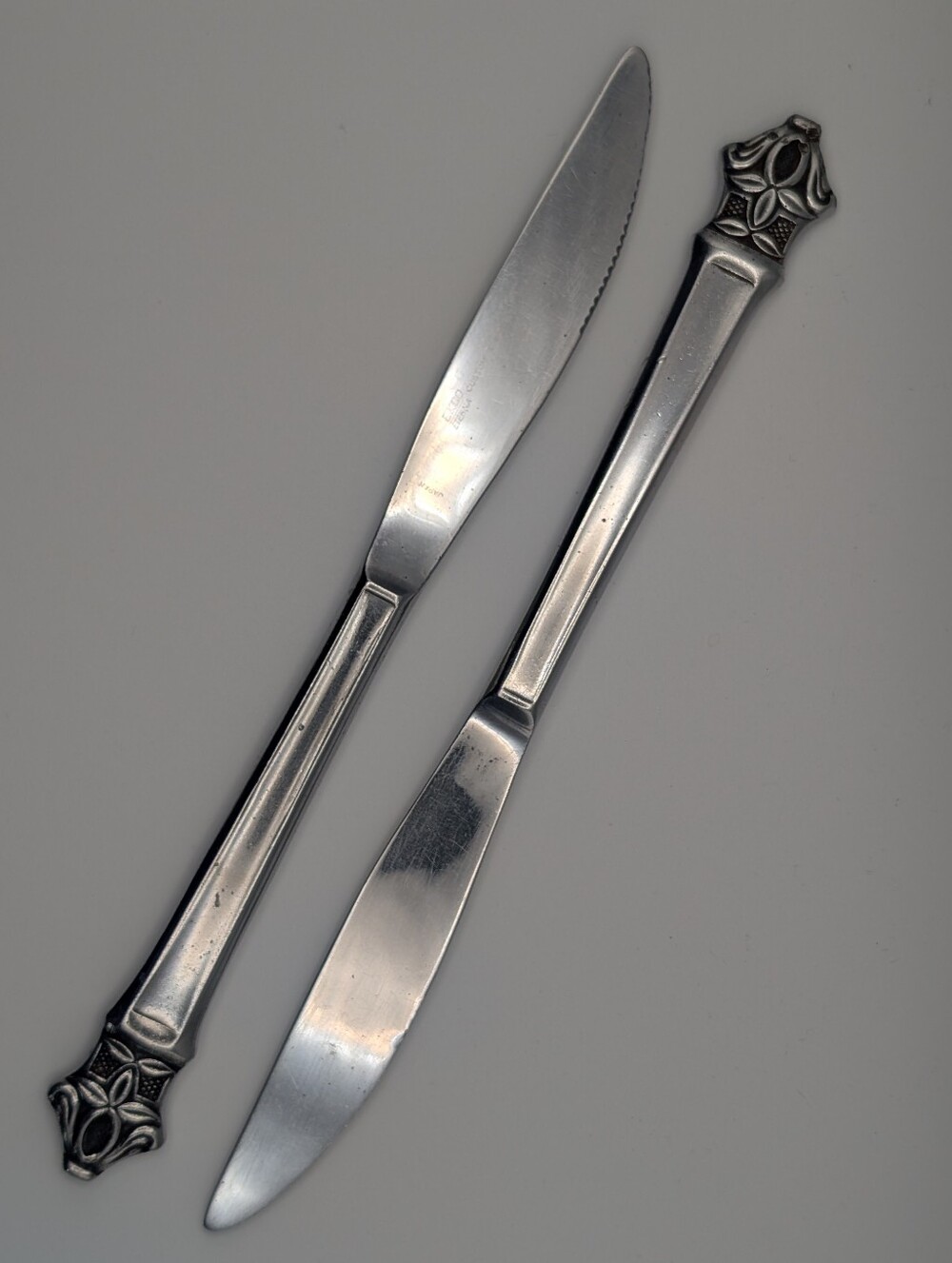 Ekco Eterna Padua Custom Stainless Japan Dinner Knives Set of 2 |  1 of 2 | MCM